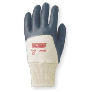 Ansell 40 400 Coated Gloves, 9/L, Blue/White, PR