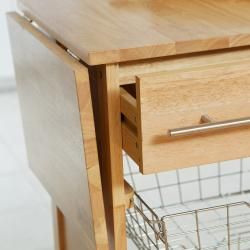 Expandable Wooden Kitchen Island