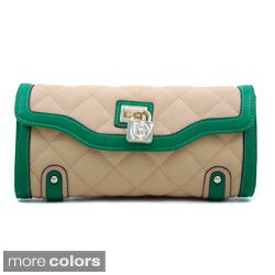 Anais Gvani Classic Quilted Two Tone Clutch Style Wallet MSRP: $69.99