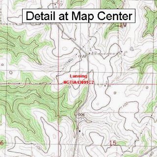 USGS Topographic Quadrangle Map   Lansing, Iowa (Folded