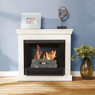 Avery Antique White Gel Fuel Fireplace
