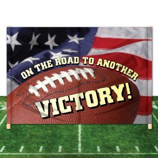 Breakaway Football Banner   8 x 12   On the Road to