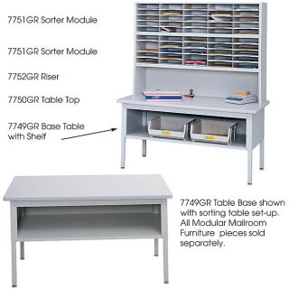 Safco E Z Sort Grey Metal Sorting Table Base Compare: $423.99 Today: $