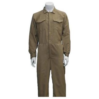 National Safety Apparel C88LIMD32 Flame Resistant Coverall, Khaki, M, HRC2