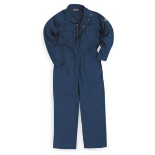 Bulwark CNB6NV LN/46 Flame Resistant Coverall, Navy, XL, HRC1