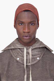 Silent By Damir Doma Rust Dyed Layered Beanie for men