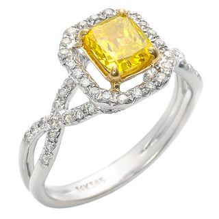 14k Gold 1 1/3ct TDW Canary Diamond Ring (G H, SI1) (Size 7