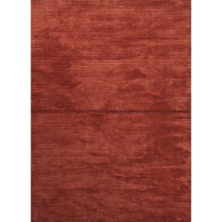 Hand loomed Solid Red Wool/ Silk Rug (36 x 56) Today $151.99 Sale