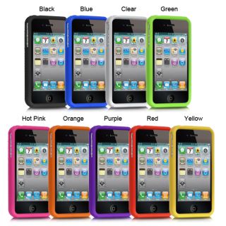 Luxmo Solid Silicone Skin Protector Case for iPhone 4 / 4S
