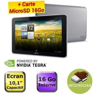 Acer Iconia Tab A210 16Go Grise + MicroSD 16Go   Achat / Vente