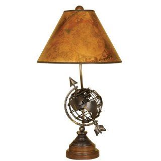 Mario Lamps 10T245 Globe Table Light, Antique Bronze  