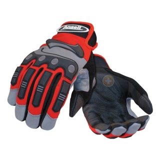 Ansell 97 975 M Anti Vibration Gloves, Red, M, PR