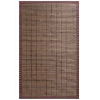 Espresso Bamboo Rug with Brown Border (5 x 8) Today $119.99 Sale $