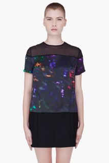 Preen Line Multicolor Silk Abstract Laxt T shirt for women