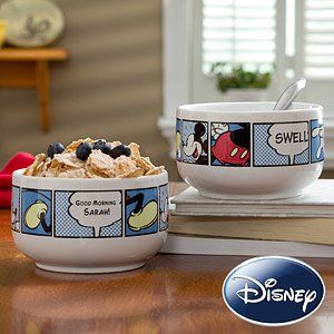 Personalized Disney Mickey Mouse Bowl