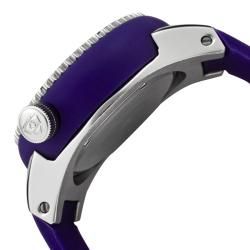 Swiss Legend Mens Neptune Purple Silicone Watch