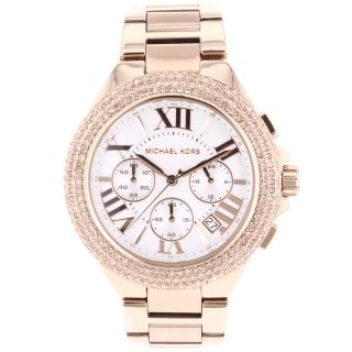 Michael Kors Womens Rose Goldtone Camille Watch Today $256.99