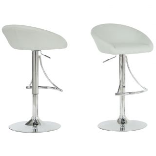 Adjustable, White Bar Stools Buy Counter, Swivel and