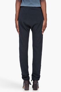 Silent By Damir Doma Washed Black Drawstring Lounge Pants for women