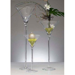 XXL Martiniglas Glas Kelch Riesenglas Glasvase Blumenvase Bodenvase