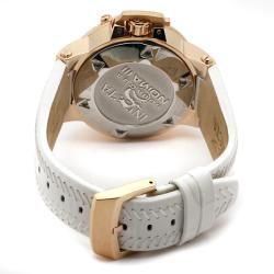 Invicta Womens Subaqua/Noma III White Leather GMT Watch