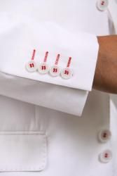 Ferrecci Mens White Six button Suit
