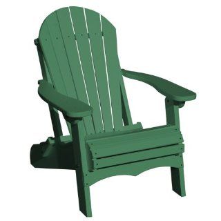 VIFAH V1082 G Recycled Plastic Folding Adirondack Chair