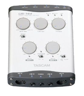 Tascam US 144 USB 2.0 Audio and MIDI Interface Musical