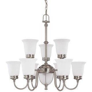 nickel with frosted linen glass chandelier today $ 195 99 sale $ 176