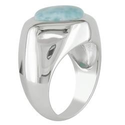 Sterling Silver Larimar Fashion Ring