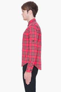 Marc By Marc Jacobs Deep Pink Nico Plaid Shirt for men