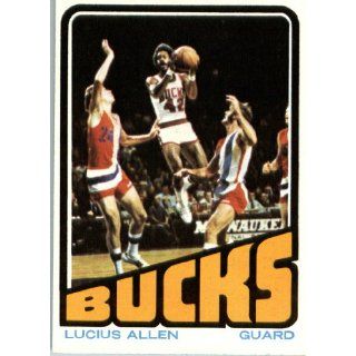 1972 73 Topps Basketball #145 Lucius Allen Milwaukee Bucks ENCASED NBA