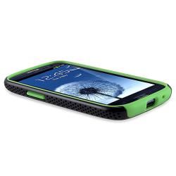 Neon Green/ Black Hybrid Case for Samsung Galaxy S III/ S3