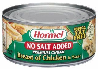 Hormel Chunk Breast of Chicken,Premium No Salt Added, 5 Ounce Cans