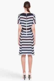 Marc By Marc Jacobs Striped Silk Jacobson Dress for women