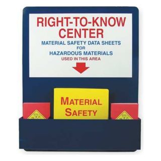 Accuform Signs ZRS722 MSDS Center Board Kit, Aluminum