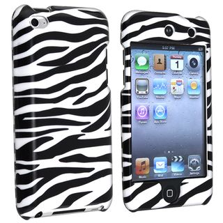BasAcc White/ Black Zebra Case for Apple iPod Touch 4th Generation