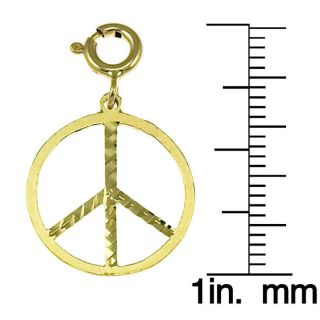 14k Yellow Gold Peace Sign Charm Today $54.99 5.0 (2 reviews)