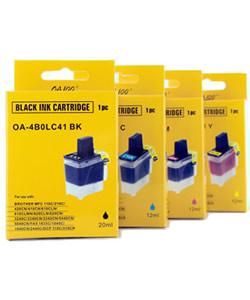 Ink Cartridge Combo for Brother LC41 (Pack of 4)