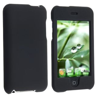 Black Rubber Coated Case for Apple iPod touch 2nd/ 3rd Generation