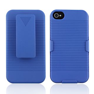 Blue Swivel Holster with Stand for Apple iPhone 4/ 4S
