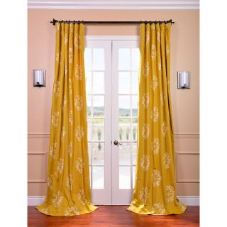 Isles Mustard Printed Cotton Curtain Panel Today: $75.79   $88.99