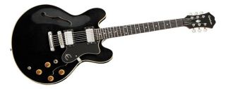 Epiphone Dot Archtop Electric Guitar, Ebony Musical
